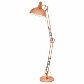 EGLO 94705 | Borgillio Eglo podna svjetiljka 190cm sa nožnim prekidačem elementi koji se mogu okretati 1x E27 crveni bakar