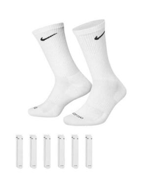 Čarape za tenis Nike Everyday Plus Cushion Crew Socks 6P - white/black