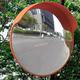 vidaXL Konveksno vanjsko prometno ogledalo od PC plastike narančasto 45 cm
