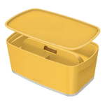 Žuta kutija za skladištenje s poklopcem i organizatorom Leitz volumen 5 L