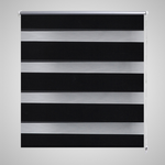 vidaXL Rolo crne zavjese sa zebrastim linijama 120 x 230 cm