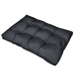 vidaXL Tapecirani jastuk za sjedala sivi 120 x 80 x 10 cm