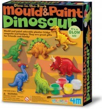 Set 4M Magneti u obliku dinosaura Napravite šarene bedževe i magnete u oblicima dinosaura. Koristite kalup