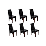 vidaXL 6 x crni stolica za trpezariju