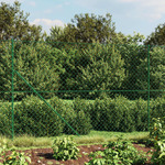 vidaXL Ograda od žičane mreže s prirubnicom zelena 1,6 x 25 m