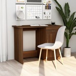 vidaXL Radni stol boja smeđeg hrasta 100x50x76 cm konstruirano drvo