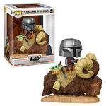 FUNKO POP! Deluxe: The Mandalorian - Mando on Bantha with Child in the bag