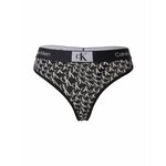 Calvin Klein Underwear Tanga gaćice svijetlosiva / crna / bijela