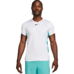 Muška majica Nike Court Dri-Fit Advantage Printed Tennis Top - white/washed teal/black