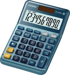 Casio MS-100EM stolni kalkulator plava boja Zaslon (broj mjesta): 10 solarno napajanje (D x Š) 101 mm x 149 mm