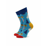 Dječje visoke čarape Happy Socks KBIO01-6300 Plava