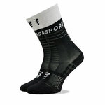 Compressport Mid Compression Socks V2.0 Black/White T2 Čarape za trčanje