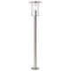BRILLIANT 44785/82 | YorkB Brilliant podna svjetiljka 100cm 1x E27 IP44 plemeniti čelik, čelik sivo