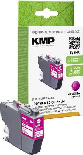 KMP tinta zamijenjen Brother LC-3219XLM kompatibilan purpurno crven B58MX 1538