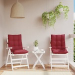 vidaXL Jastuci za stolice s niskim naslonom 2 kom boje vina od tkanine