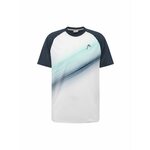HEAD Tehnička sportska majica morsko plava / akvamarin / prljavo bijela