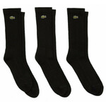 Čarape za tenis Lacoste SPORT High-Cut Cotton 3P - black/black/black