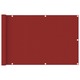 vidaXL Balkonski zastor crveni 90 x 400 cm HDPE