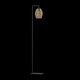 EGLO 390255 | Estanys-1 Eglo podna svjetiljka 171,5cm sa nožnim prekidačem 1x E27 crno, prozirno smeđa