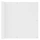 vidaXL Balkonski zastor bijeli 90 x 400 cm od tkanine Oxford