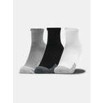 Čarape za tenis Under Armour HeatGear Quarter 3P - white/gray/black