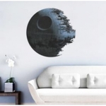 3D Death Star naljepnica za zid 45x45cm