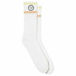 Čarape za tenis Lacoste Sport Roland Garros Edition Striped Socks 1P - white/orange/green