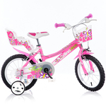 Flappy ružičasto-bijeli bicikl - veličina 16