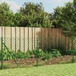 vidaXL Žičana ograda s prirubnicom zelena 1 x 10 m