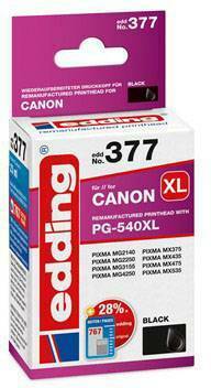 Edding patrona tinte zamijenjen Canon PG-540XL kompatibilan pojedinačno crn EDD-377 18-377