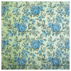Click Props Background Vinyl with Print Rose Blue 1