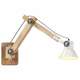 vidaXL Zidna svjetiljka u industrijskom stilu bijela okrugla E27