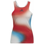 Ženska majica bez rukava Adidas Mel Y Tank W - white/vivid red/skyrus