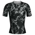 Muška majica Under Armour HeatGear IsoChill Printed Short Sleeve - black/white