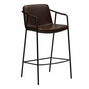 Tamno smeđa barska stolica od imitacije kože DAN-FORM Denmark Boto