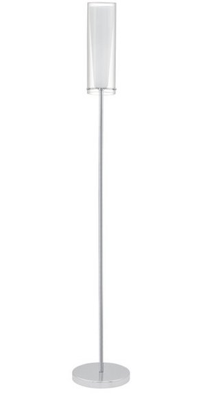 EGLO 89836 | Pinto Eglo podna svjetiljka 147cm sa nožnim prekidačem 1x E27 krom