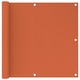 vidaXL Balkonski zastor narančasti 90 x 500 cm HDPE