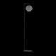 EGLO 390254 | Arangona Eglo podna svjetiljka 171,5cm sa prekidačem na kablu 1x E27 crno, mat sivo