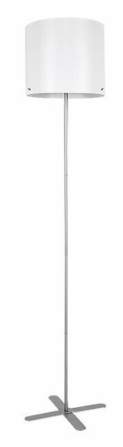 RABALUX 74012 | Izander Rabalux podna svjetiljka 149cm sa prekidačem na kablu 1x E27 srebrno