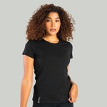 STRIX Ženska majica Essential Black - GymBeam S