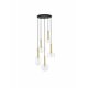 NOVA LUCE 9028835 | Amelia-NL Nova Luce visilice svjetiljka s mogućnošću skraćivanja kabla 5x G9 zlatno, prozirno, crno
