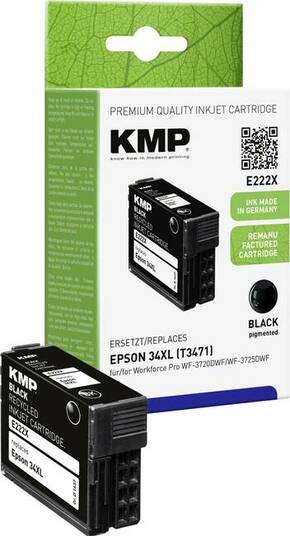 KMP patrona tinte zamijenjen Brother T347134XL kompatibilan pojedinačno crn E222X 1637