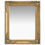 Zidno ogledalo u baroknom stilu 50 x 60 cm zlatno