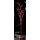 ITALUX ML8098-6A RED | Swan-IT Italux podna svjetiljka 180cm sa nožnim prekidačem 6x G4 3000K crveno