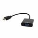 Gembird HDMI to VGA and audio adapter cable, single port, black GEM-A-HDMI-VGA-03 GEM-A-HDMI-VGA-03