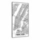 Klarstein Wonderwall Air Art Smart, infracrveni grijač, karta grada New Yorka, crni
