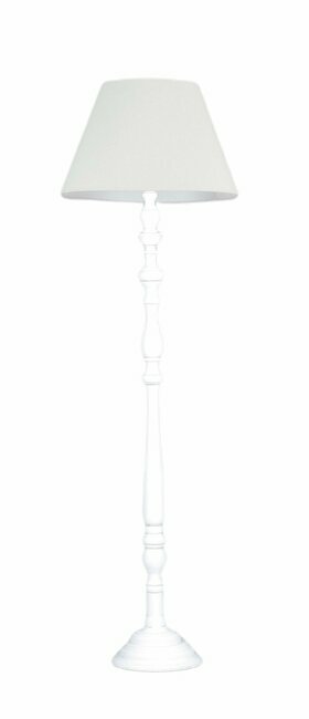 FANEUROPE I-BOURLESQUE/PT | Bourlesque Faneurope podna svjetiljka Luce Ambiente Design 155cm s prekidačem 1x E27 bijelo