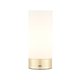 ENDON 69520 | Dara-EN Endon stolna svjetiljka 24cm tvlaknoupanjski dodirni prekidač USB utikač 1x E14 brušeno zlato, opal mat