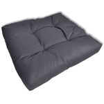 vidaXL Sivi tapecirani jastuk za sjedalo 60 x 60 x 10 cm