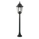 ELSTEAD PR5-BLACK | Parish Elstead podna svjetiljka 104cm 1x E27 IP44 crno, prozirno